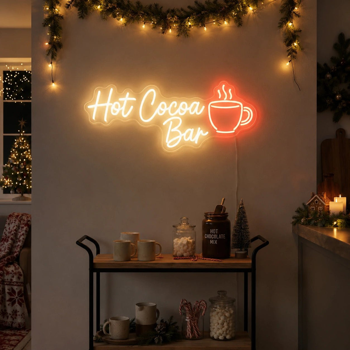 Hot Cocoa Bar LED Neon Sign - Shineneon