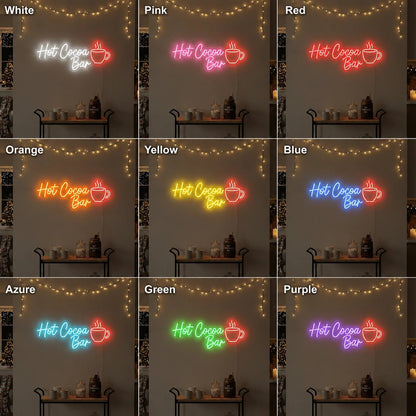 Hot Cocoa Bar LED Neon Sign - Shineneon