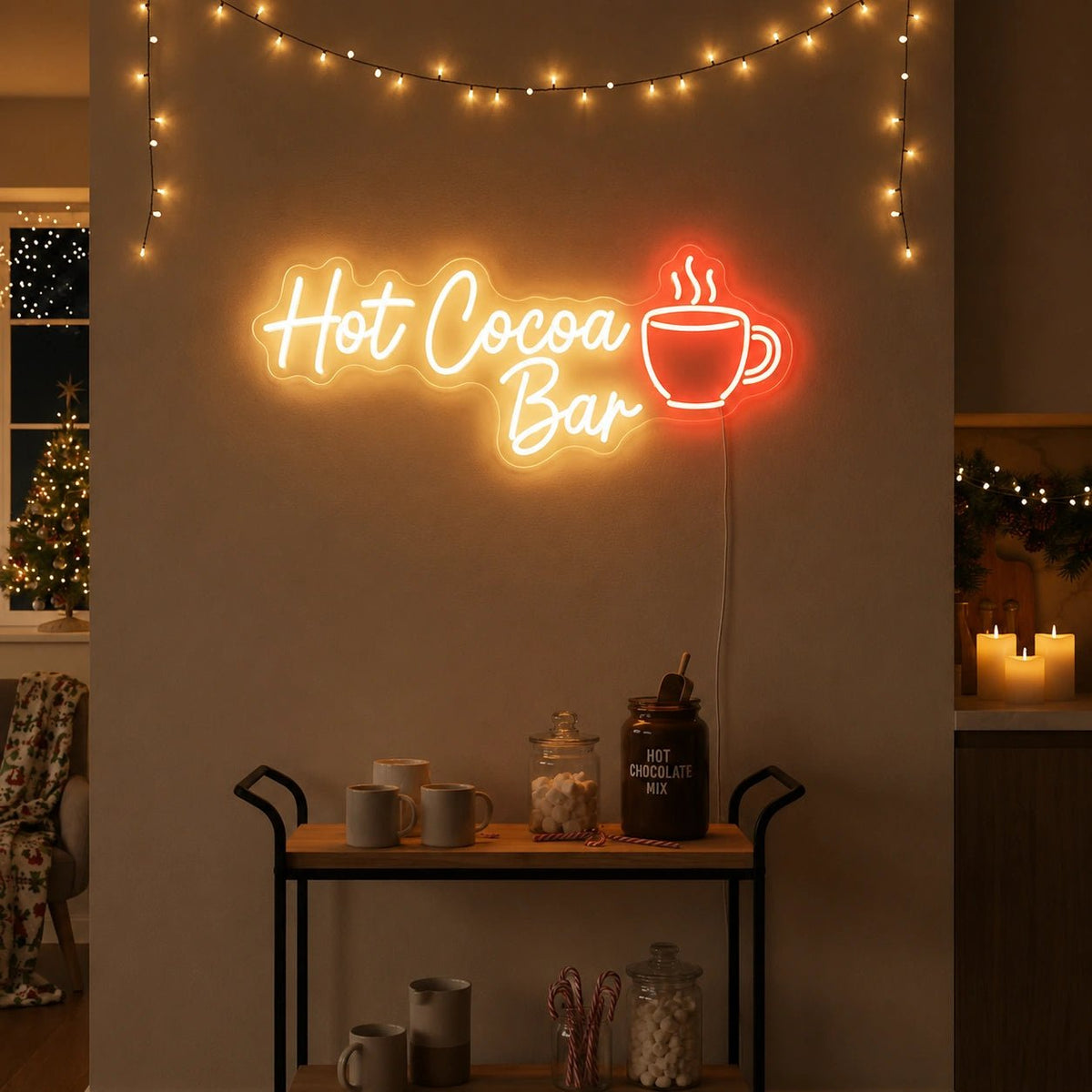 Hot Cocoa Bar LED Neon Sign - Shineneon