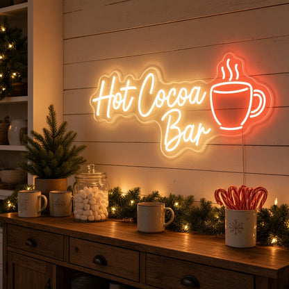 Hot Cocoa Bar LED Neon Sign - lifestyle view
