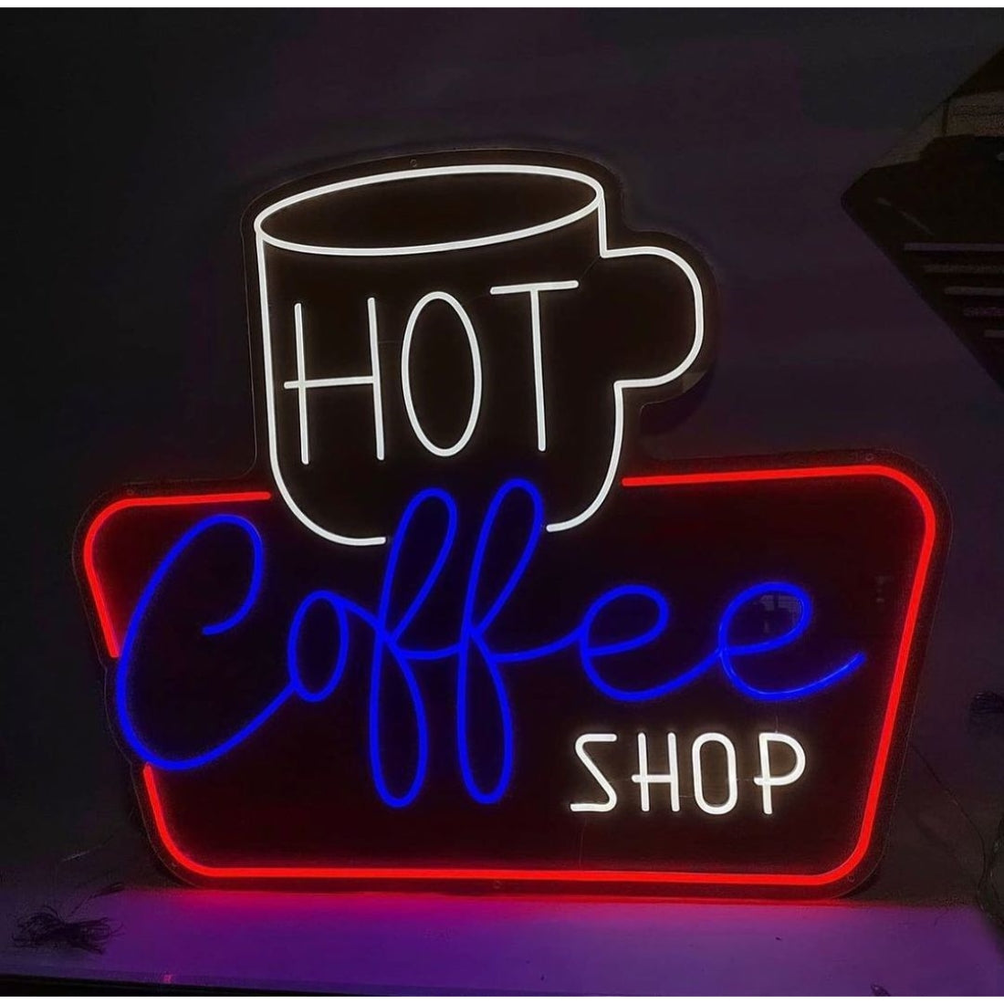 Hot Coffee Shop Led Sign Business Neon Sign