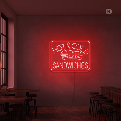 Hot Cold Sandwiches Neon Sign | Shineneon