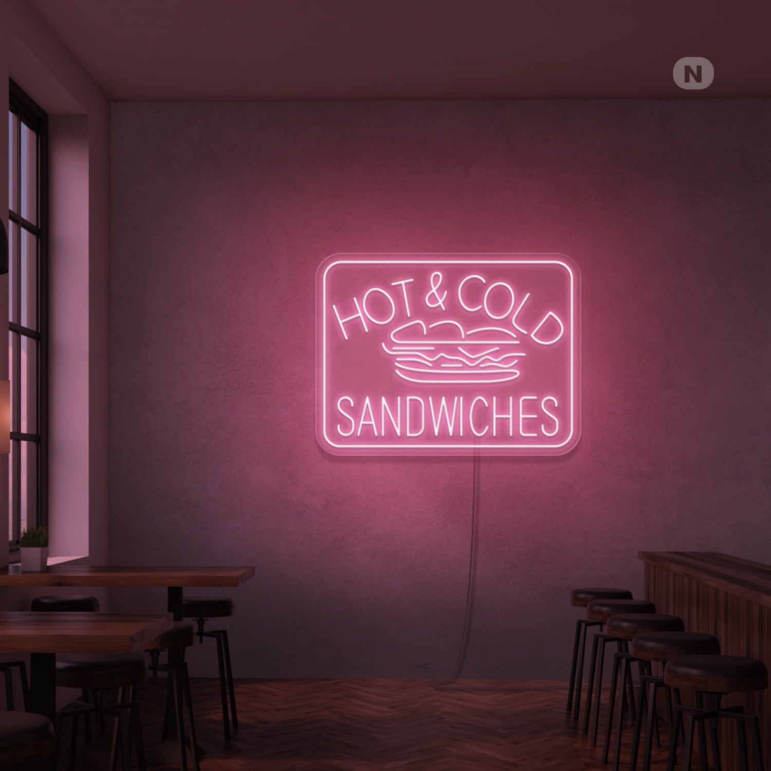 Hot Cold Sandwiches Neon Sign | Shineneon