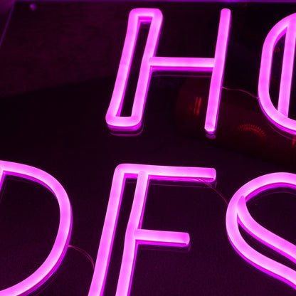 Hot Desks Pink Led Neon Sign | Shineneon