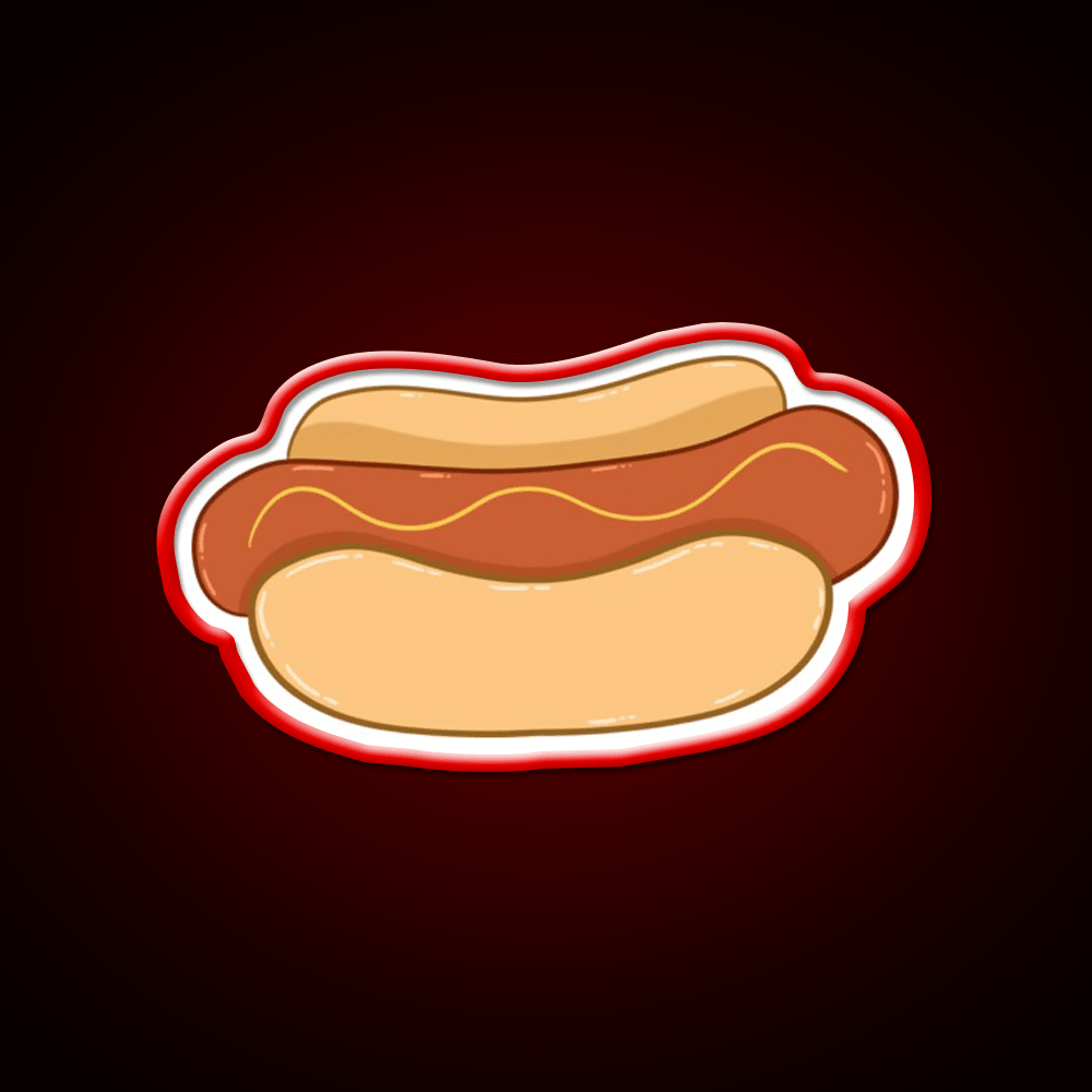 Hot Diggity Fast Food Led Neon Sign For Burger Place Rgb Color - Shineneon