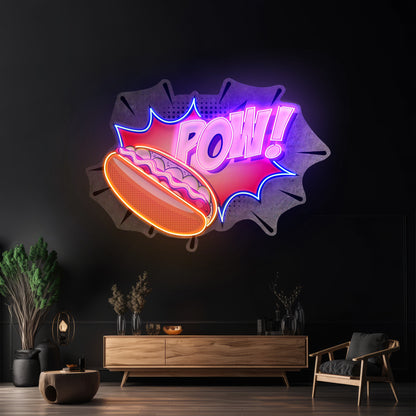Hot Dog Custom Led Signs Artwork For Sale