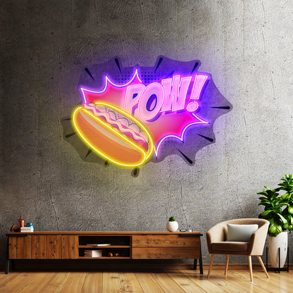 Hot Dog Custom Led Signs Artwork For Sale