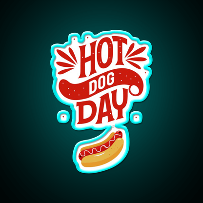 Hot Dog Day Snack Food Led Neon Sign Rgb Color - Shineneon