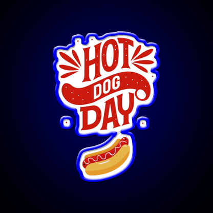 Hot Dog Day Snack Food Led Neon Sign Rgb Color - Shineneon