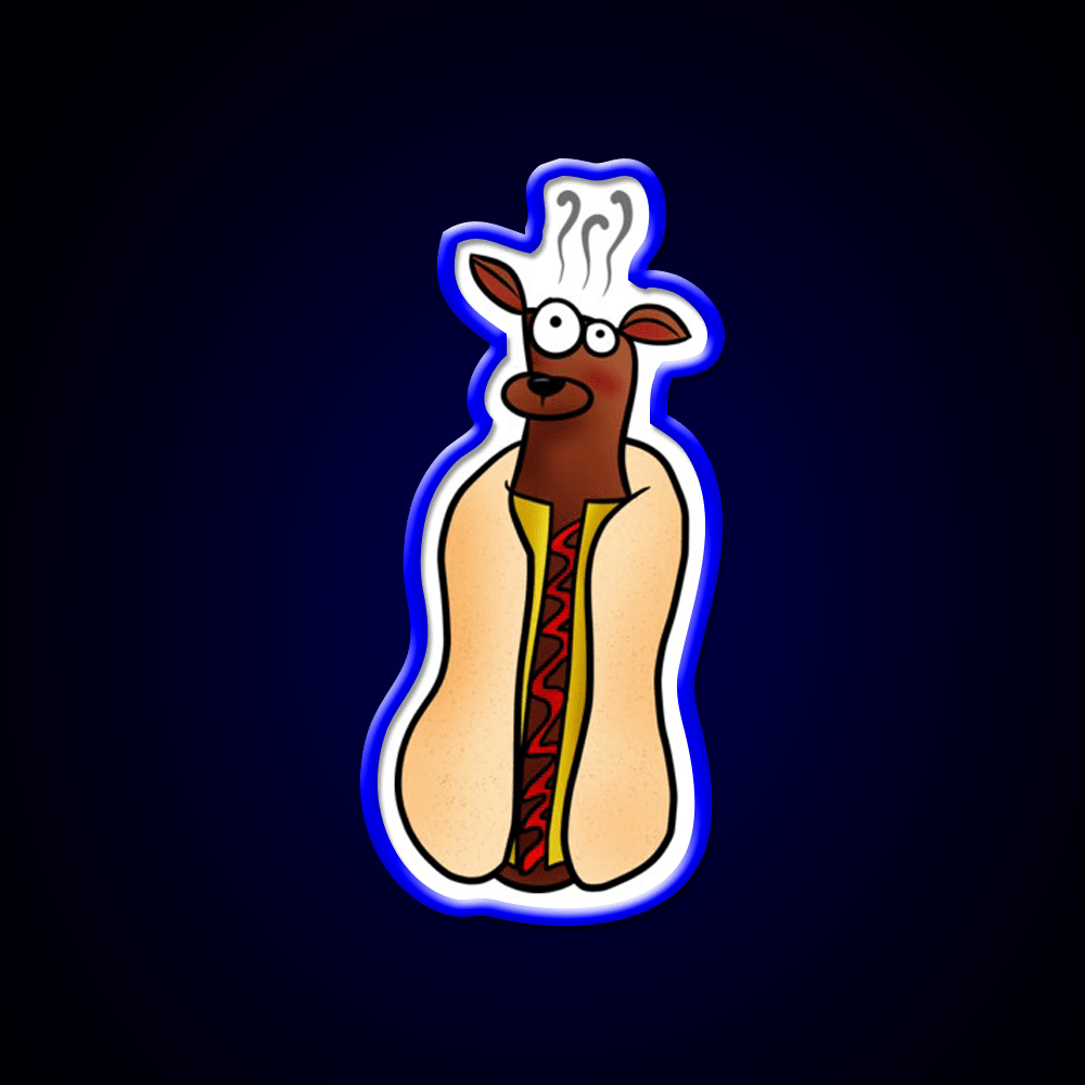 Hot Dog Fast Food Led Neon Sign For Burger Place Rgb Color - Shineneon