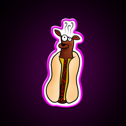Hot Dog Fast Food Led Neon Sign For Burger Place Rgb Color - Shineneon