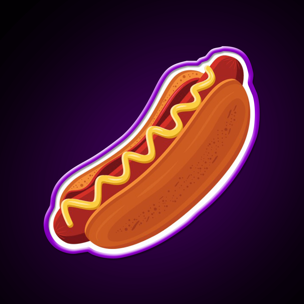 Hot Dog Fast Food Led Neon Sign For Burger Place Wall Art Rgb Color - Shineneon