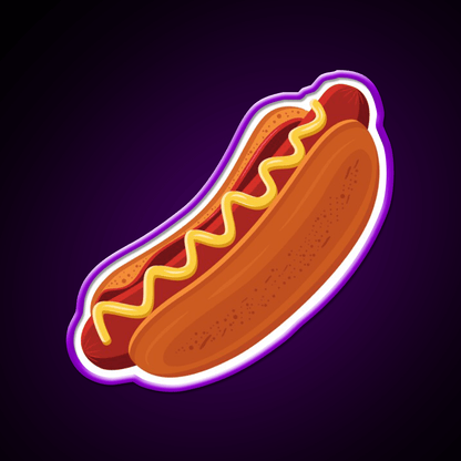 Hot Dog Fast Food Led Neon Sign For Burger Place Wall Art Rgb Color - Shineneon
