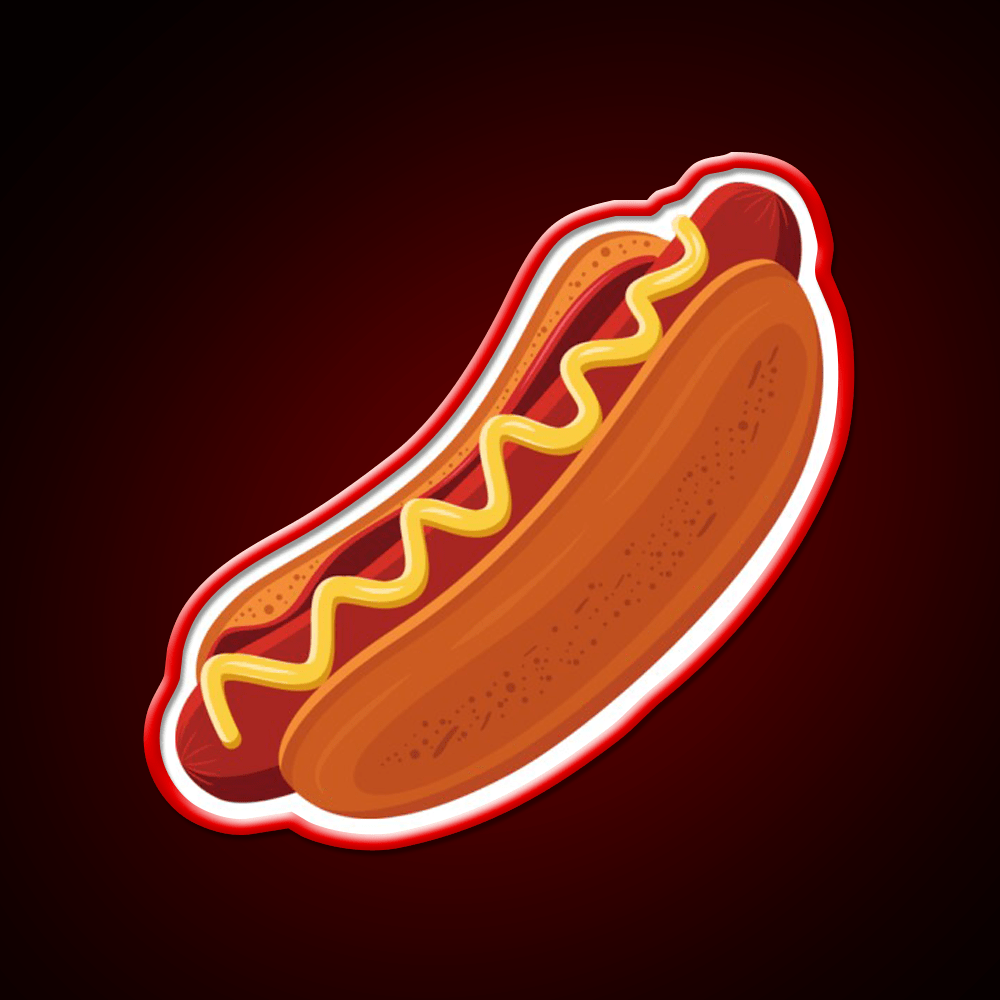 Hot Dog Fast Food Led Neon Sign For Burger Place Wall Art Rgb Color - Shineneon
