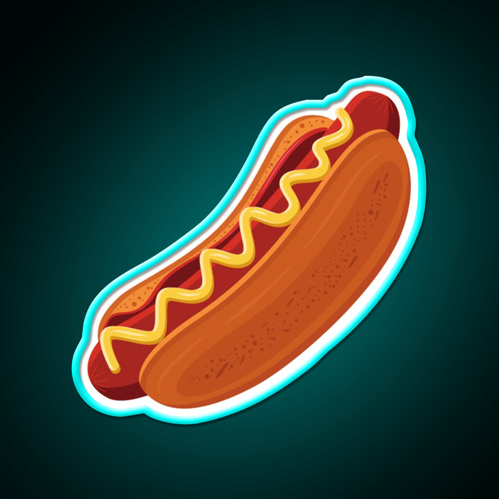 Hot Dog Fast Food Led Neon Sign For Burger Place Wall Art Rgb Color - Shineneon