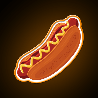 Hot Dog Fast Food Led Neon Sign For Burger Place Wall Art Rgb Color - Shineneon