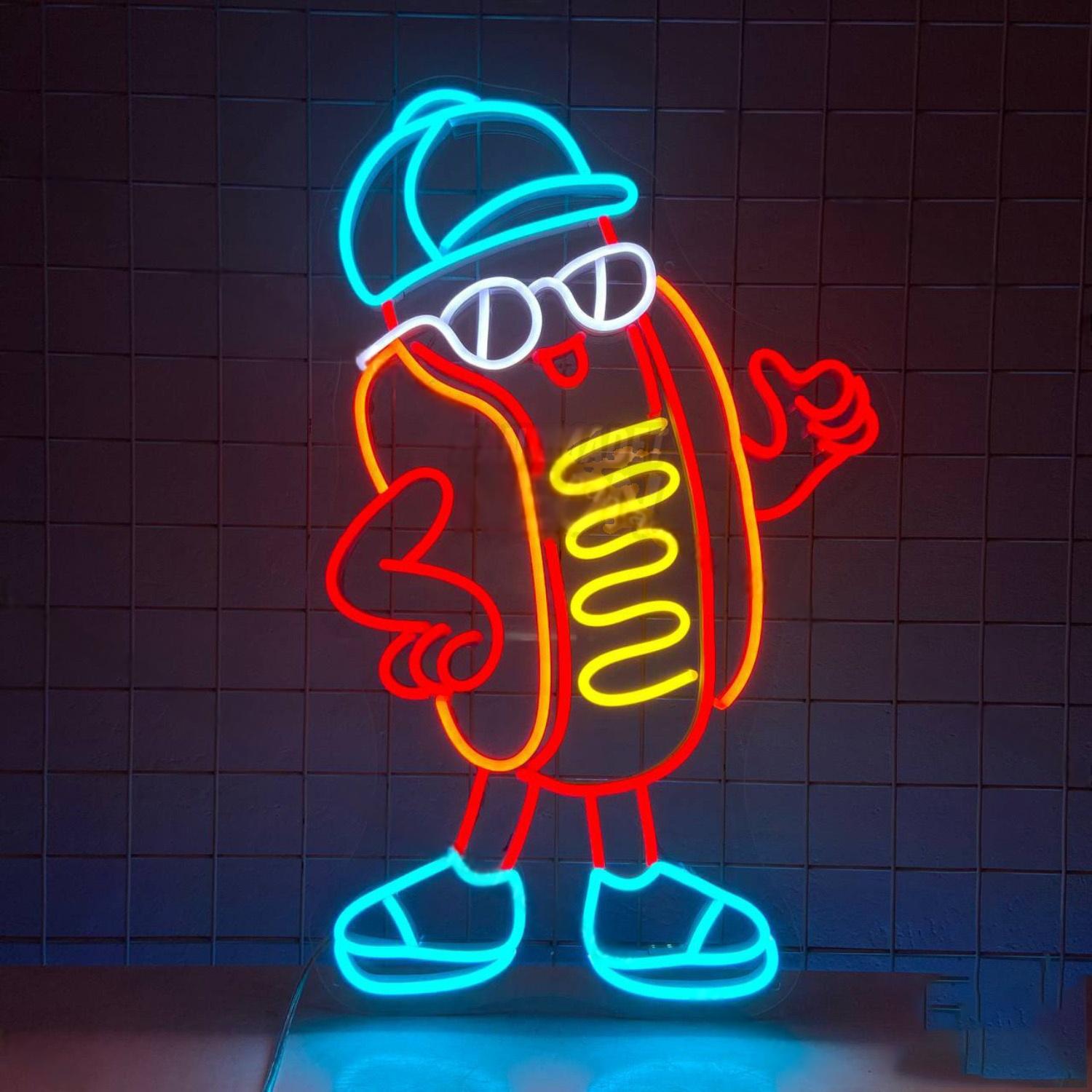 Hot Dog Man Led Neon Sign | Shineneon