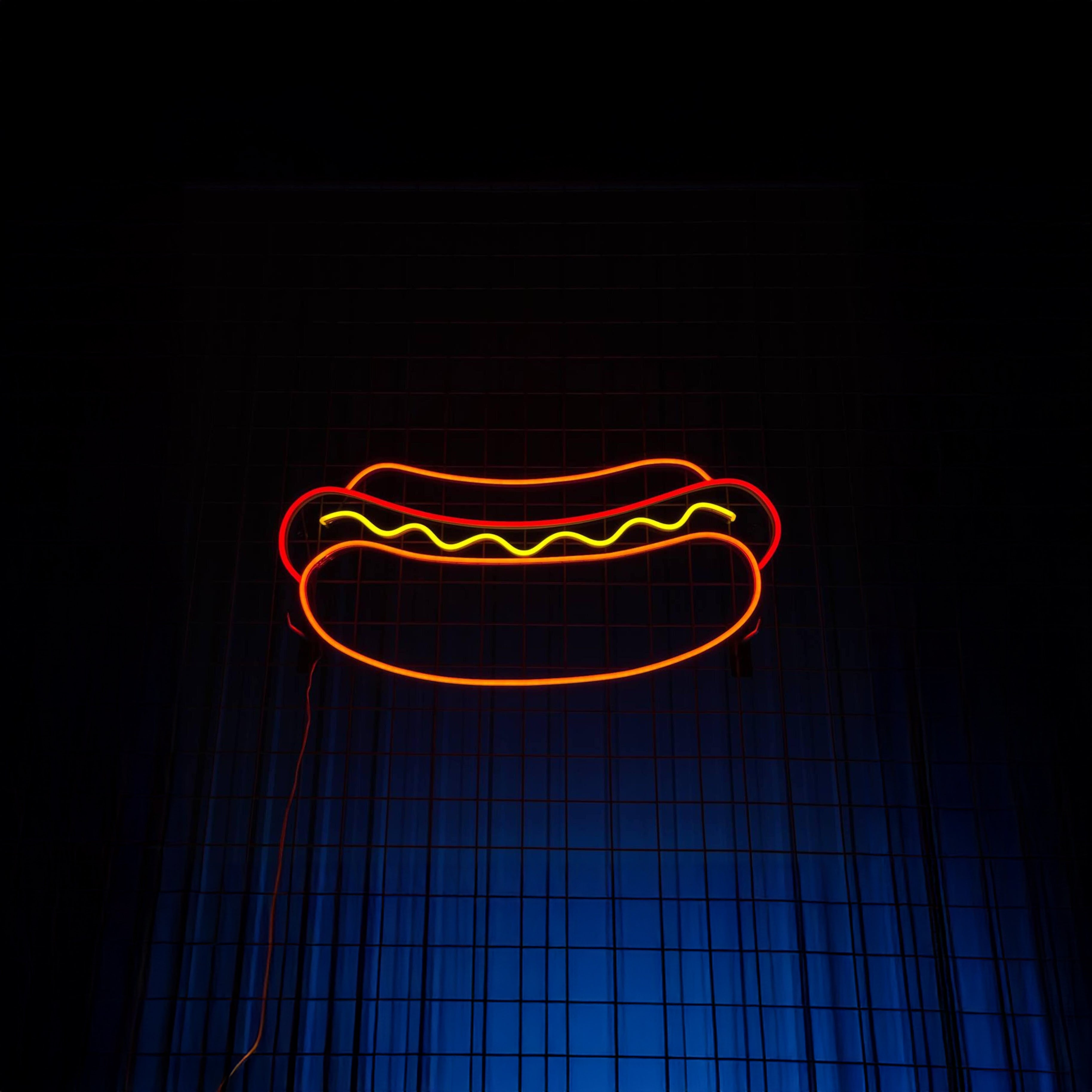 Hot Dog Neon Sign Kid Room Wall Art | Shineneon