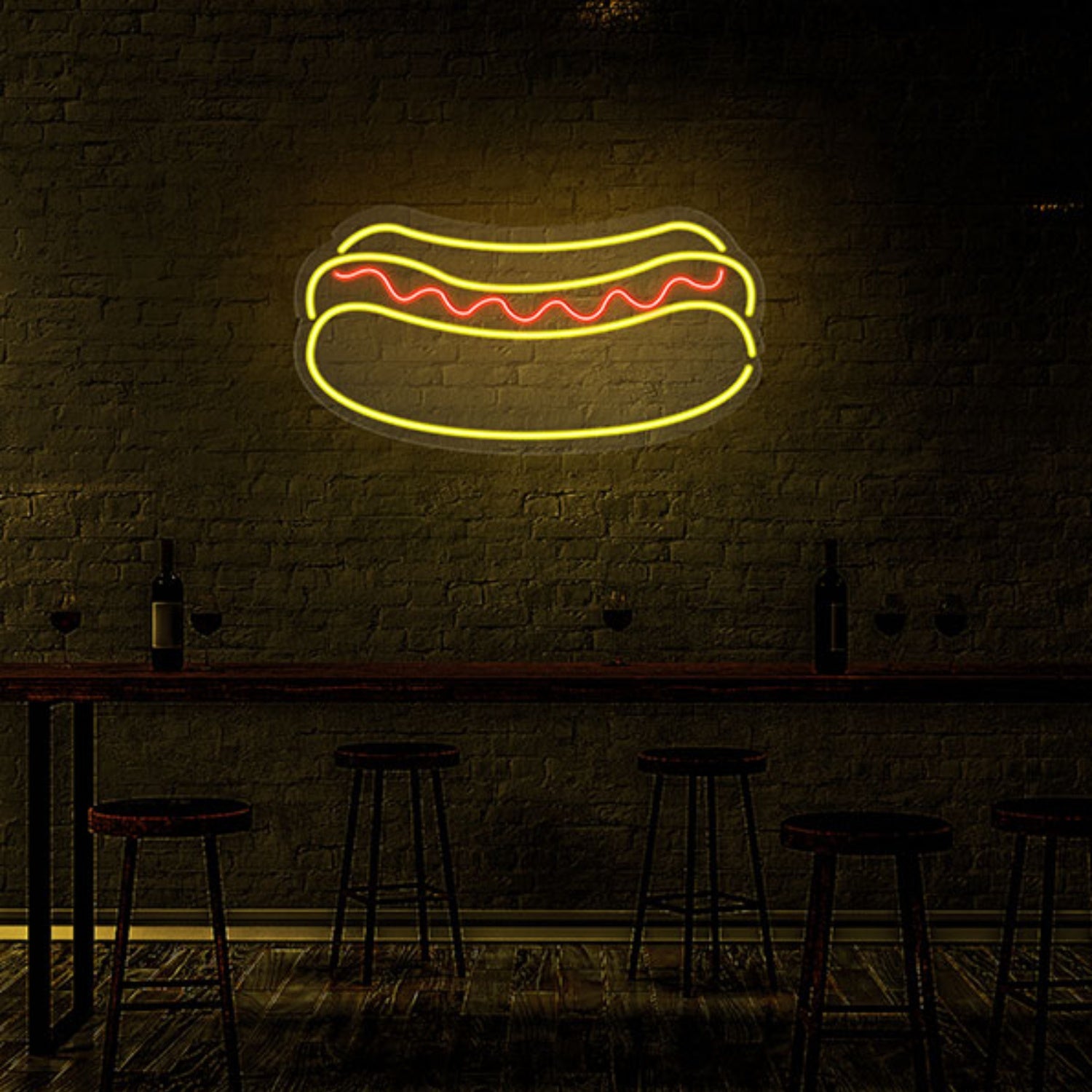 Hot Dog Neon Sign Wall Art Decor | Shineneon