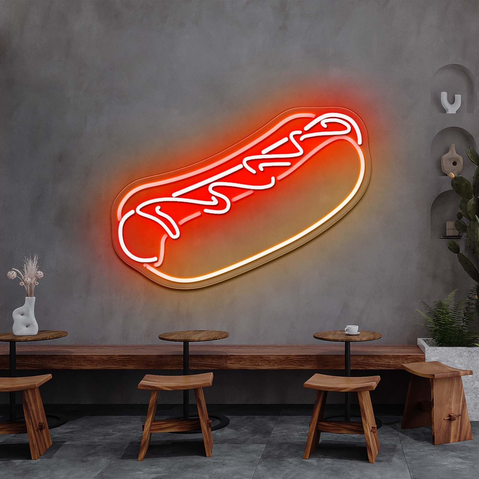 Hot Dog Neon Signs For Businesss Wall Decor - Shineneon