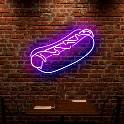 Hot Dog Neon Signs For Businesss Wall Decor