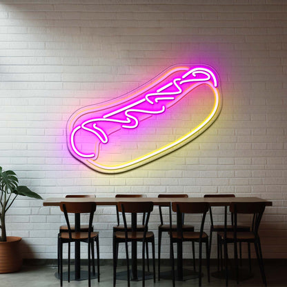 Hot Dog Neon Signs For Businesss Wall Decor