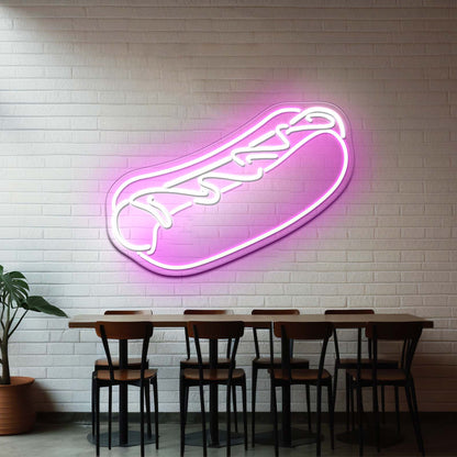 Hot Dog Neon Signs For Businesss Wall Decor