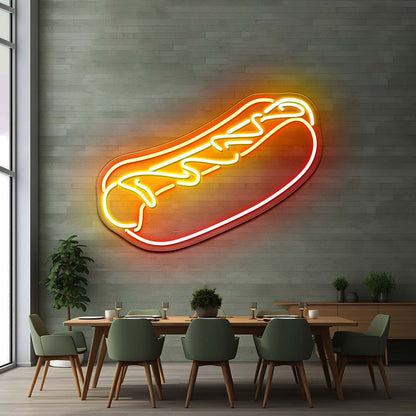 Hot Dog Neon Signs For Businesss Wall Decor