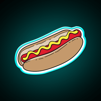 Hot Dog Snack Food Led Neon Sign For Snack Room Rgb Color - Shineneon