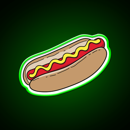 Hot Dog Snack Food Led Neon Sign For Snack Room Rgb Color - Shineneon