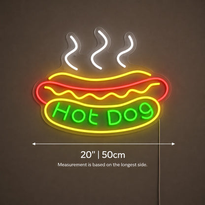 Hot Dog Wall Neon Sign LED Neon Sign size image