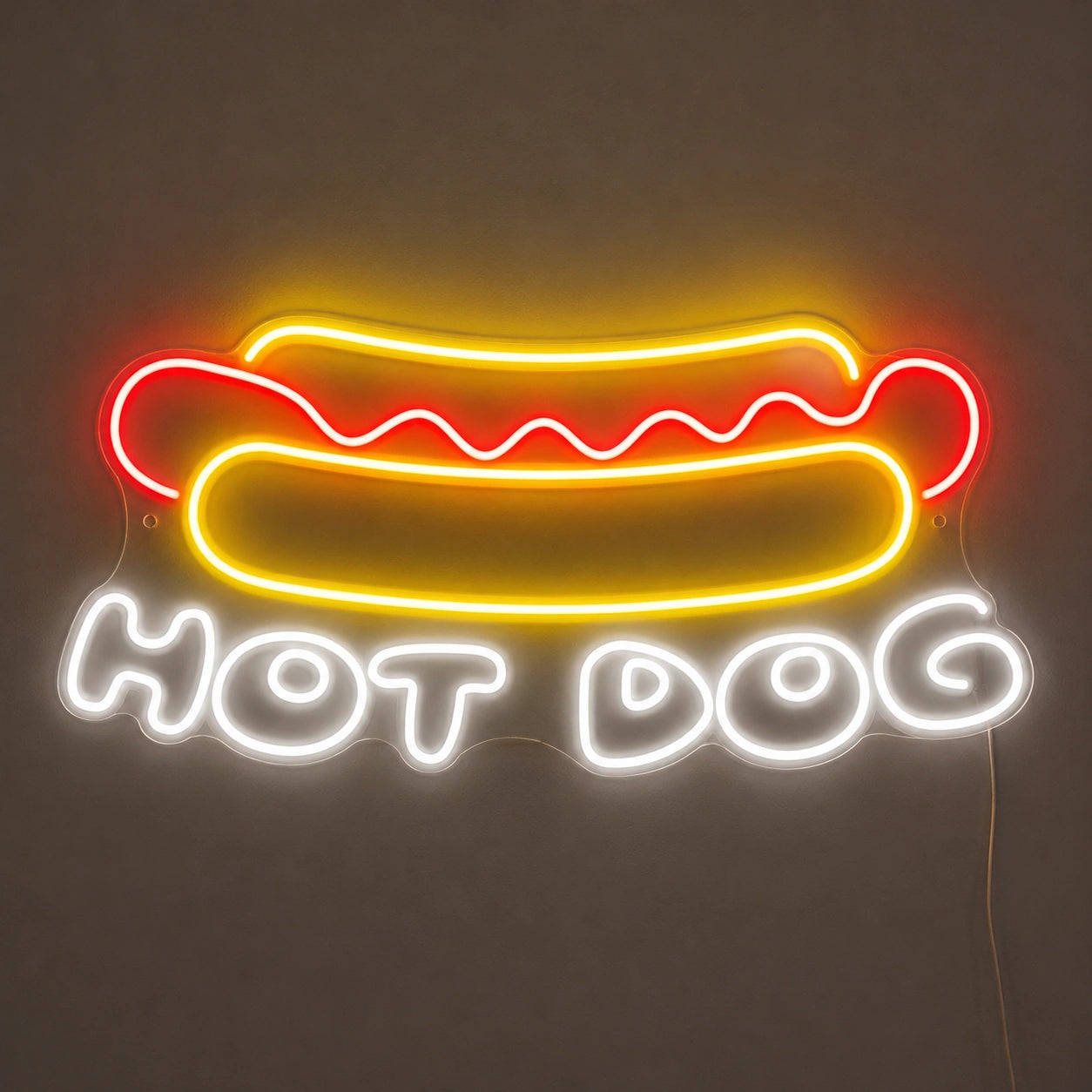 Hot Dog Wall Neon Sign Wall Art LED Neon Sign main product image