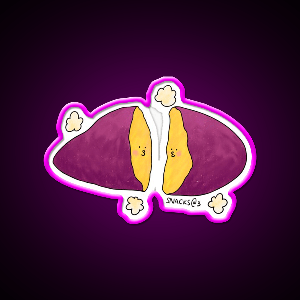 Hot Hot Baked Sweet Potato Snack Food Led Neon Sign Rgb Color - Shineneon