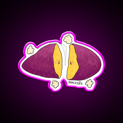 Hot Hot Baked Sweet Potato Snack Food Led Neon Sign Rgb Color - Shineneon