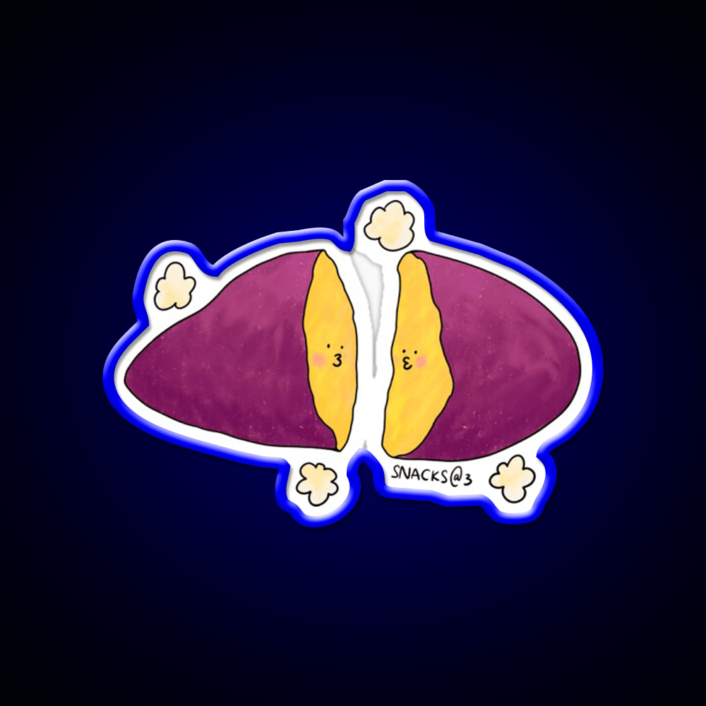 Hot Hot Baked Sweet Potato Snack Food Led Neon Sign Rgb Color - Shineneon