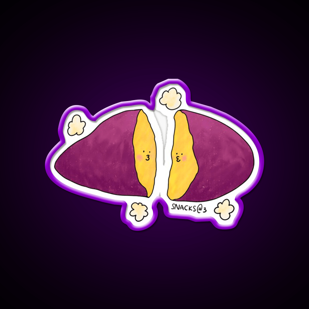 Hot Hot Baked Sweet Potato Snack Food Led Neon Sign Rgb Color - Shineneon