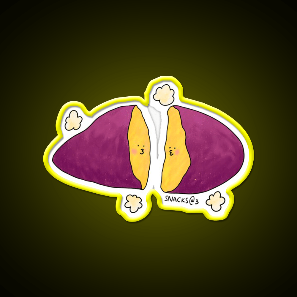 Hot Hot Baked Sweet Potato Snack Food Led Neon Sign Rgb Color - Shineneon