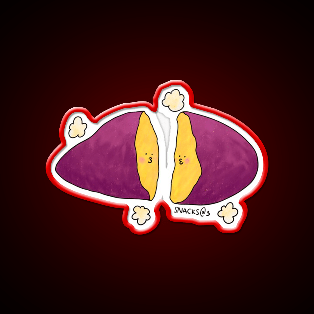 Hot Hot Baked Sweet Potato Snack Food Led Neon Sign Rgb Color - Shineneon