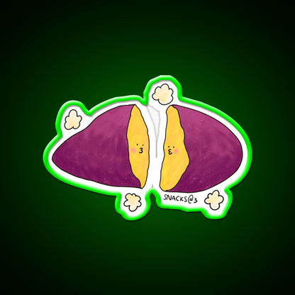 Hot Hot Baked Sweet Potato Snack Food Led Neon Sign Rgb Color - Shineneon