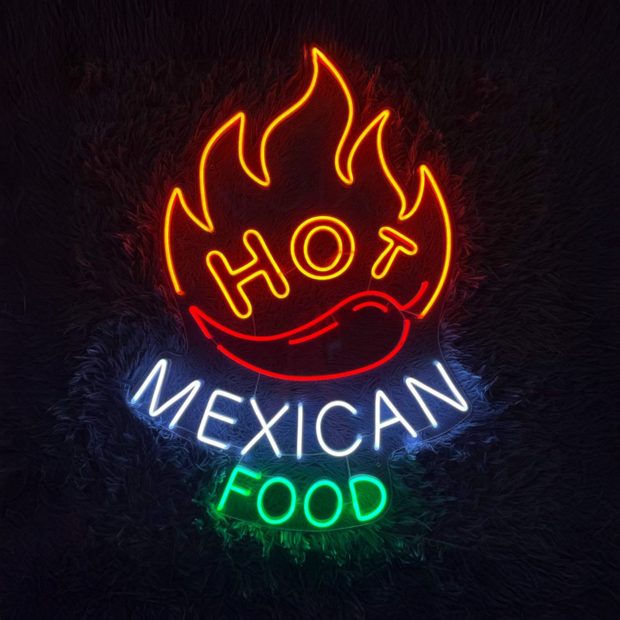 Hot Mexican Food Led Sign | Shineneon