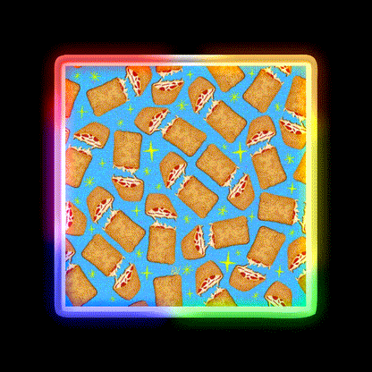 Hot Pocket Snack Food Led Neon Sign Rgb Color - LED neon sign close-up detail