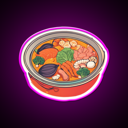 Hot Pot Led Neon Sign Chinese Food Rgb Color