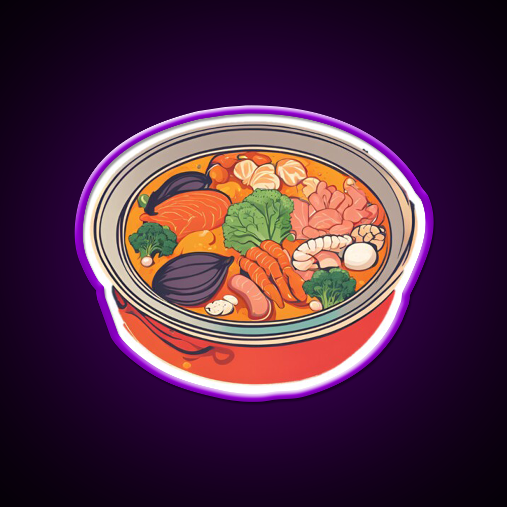 Hot Pot Led Neon Sign Chinese Food Rgb Color