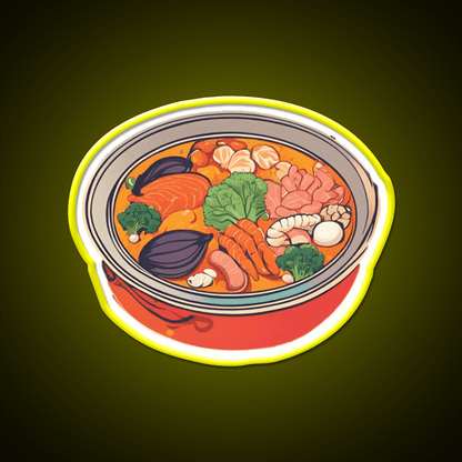 Hot Pot Led Neon Sign Chinese Food Rgb Color - Shineneon