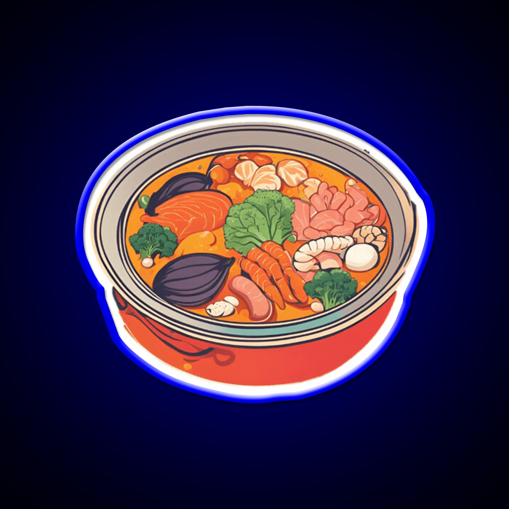 Hot Pot Led Neon Sign Chinese Food Rgb Color - Shineneon