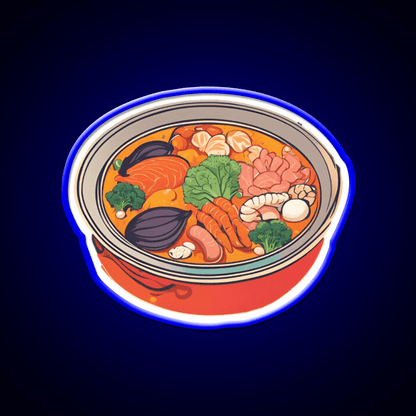 Hot Pot Led Neon Sign Chinese Food Rgb Color - Shineneon