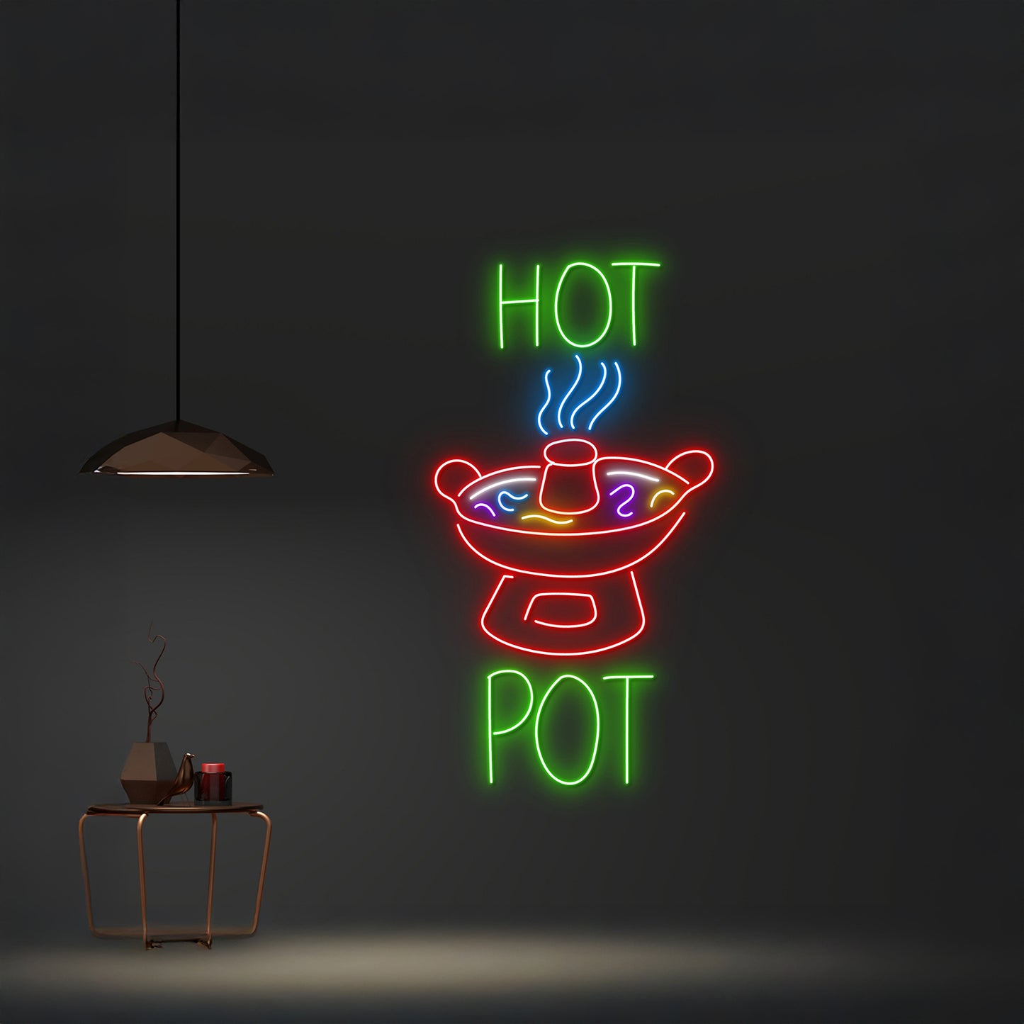 Hot Pot Neon Sign Restaurant Neon Light