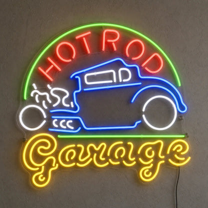 Hot Rod Garage LED Neon Sign - Shineneon