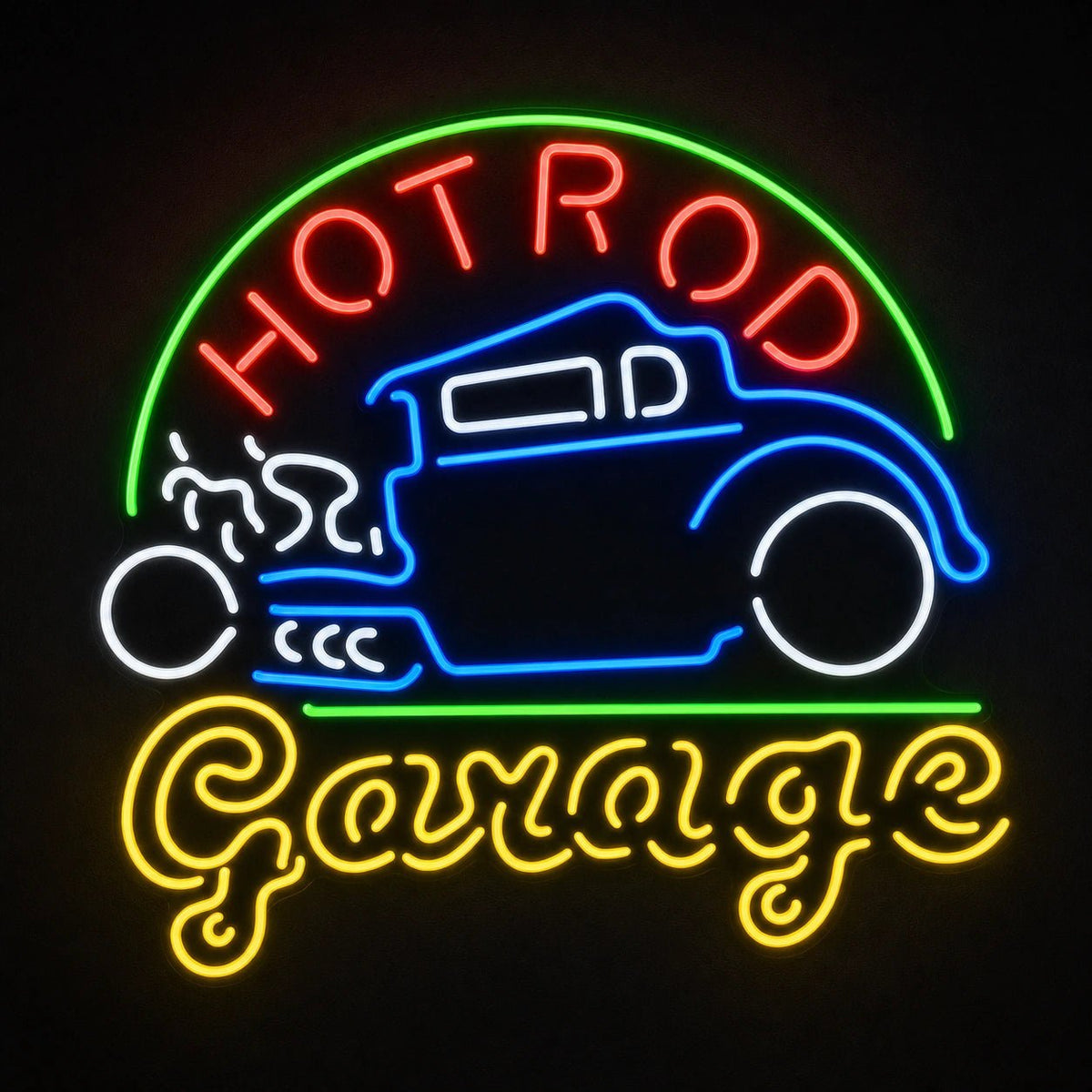 Hot Rod Garage LED Neon Sign Garage Neon Sign - Shineneon