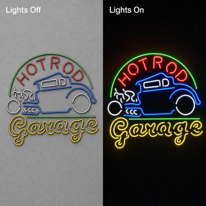 Hot Rod Garage LED Neon Sign Garage Neon Sign - Shineneon